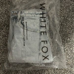 White Fox Straight Denim Jeans